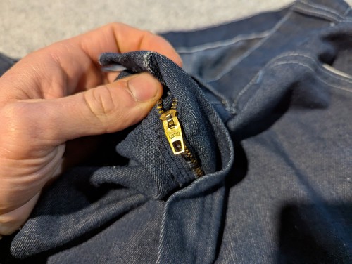 Vintage Sears Jeans Mens 38x30 (36x28) Toughskins Union Made Perma Prest 70s - Picture 3 of 20