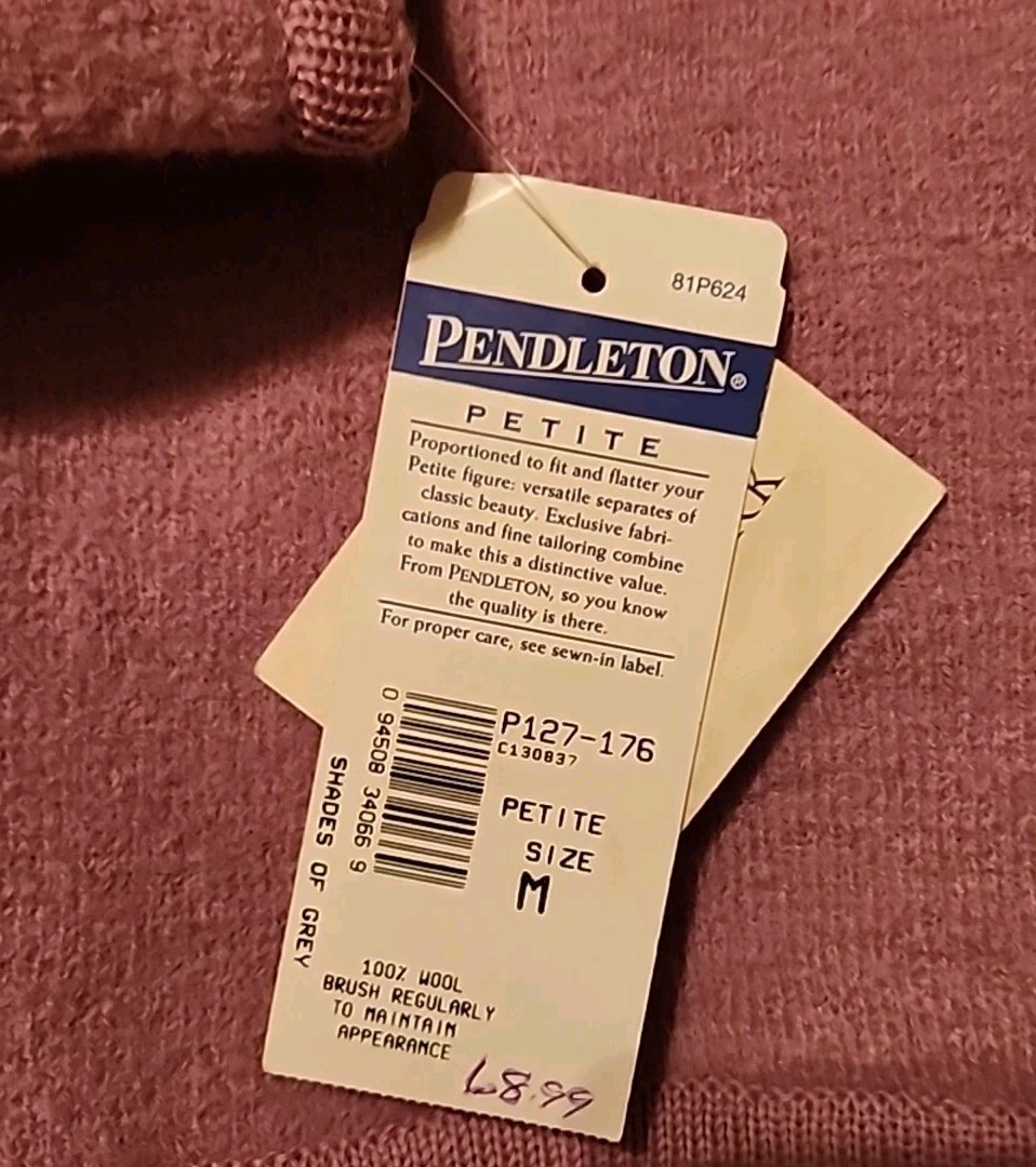 Womens Pendleton Virgin Wool Button Up Cardigan S… - image 6