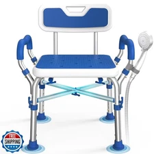 Loyoda FSA/HSA Eligible Shower Chair for Inside Shower with Reinforced Crossi