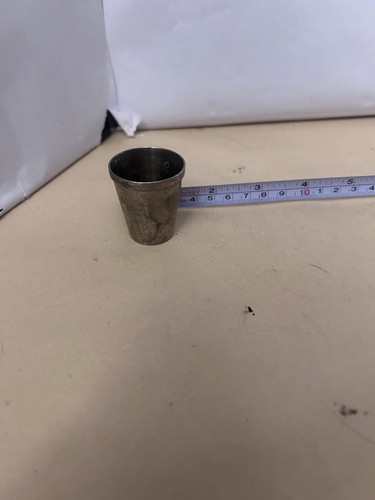 VTG Small metal unbranded used shot glassed Germany
