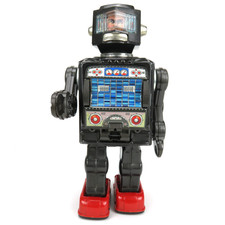 60 HORIKAWA Super Moon Explorer Astronaute Robot Space Man Antic Japan Metal Toy