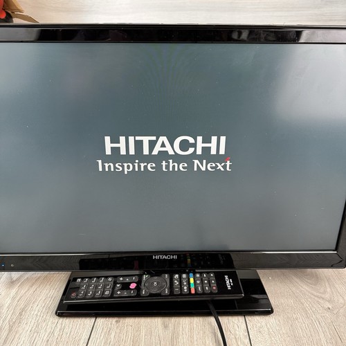 Hitachi 22 Zoll Fernseher 22HBC06U LED TV HD Flachbildschirm schwarz mit Fernbedienung funktioniert