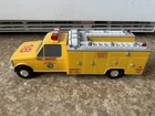 Funrise Vintage Fire Truck Yellow Toy Tonka Lights And Sounds