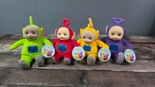 Vintage 1998 Eden Teletubbies Set Of 4 Plush Tinky Winky Dipsy Laa-Laa Po W/ Tag