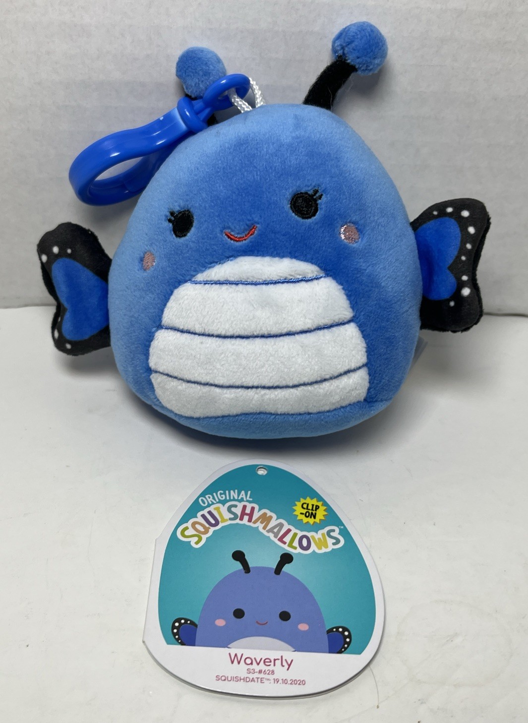 Squishmallows Waverly The Butterfly Clip On 3.5” Plush Soft Toy