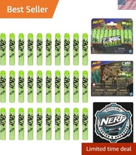 30 Colorful Zombie Strike Foam Darts - Compatible with N-Strike Blasters