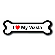 Magnet Me Up I Love My Vizsla Dog Bone Car Magnet - 2x7 Dog Bone Auto Truck Deca
