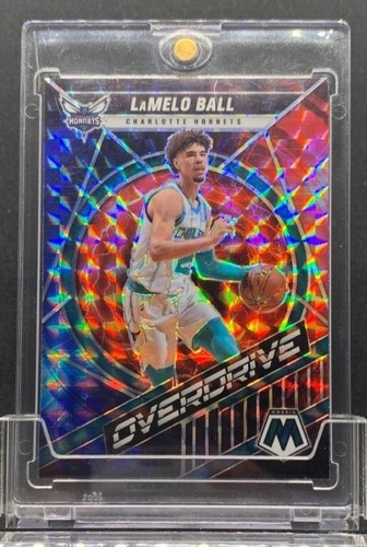 LAMELO BALL 2021-22 Panini NBA Mosaic Overdrive Insert Prizm #5 - Afbeelding 1 van 3