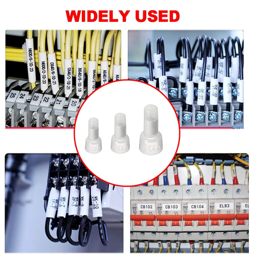 350 PIEZAS Tapas de engarce de extremo cerrado Conectores de cable de nailon Terminales calibre 22-10 AWG - Imagen 7 de 7