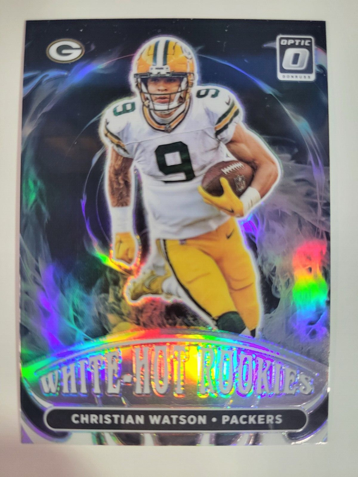 Christian Watson 2022 Donruss Optic Silver White Hot Rookies Packers WHR7 Silver