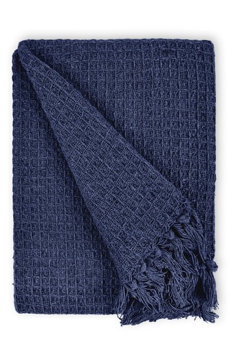 Throw Blanket for Sofas Bed Runner Honeycomb Waffle Soft Cotton Honeycomb - Picture 36 of 80