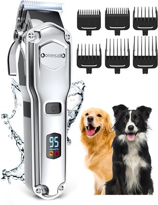 Oneisall Leise Hundeschermaschine dichtes Fell IPX7 Wasserdichtes Schermaschine