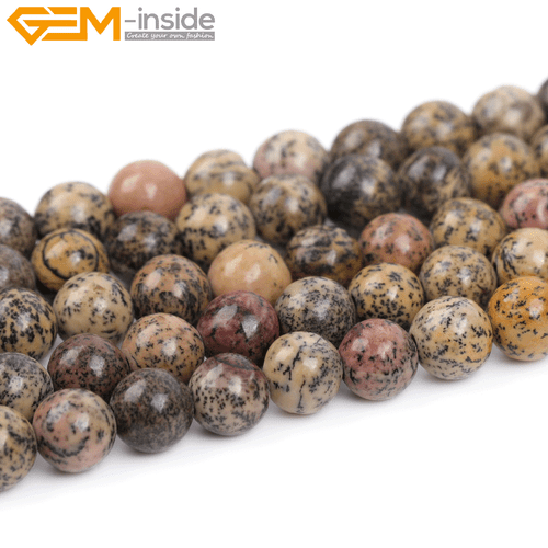 Cuentas de jaspe de piedras preciosas naturales piedras redondas cuentas para hacer joyas 15"" 6 mm 8 mm Reino Unido - Imagen 105 de 158