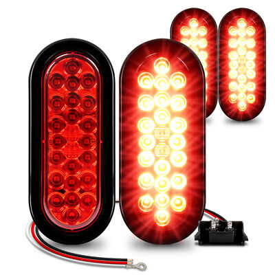 6 Zoll Ovale Led-anhänger Rücklichter Stop Turn Mit Rückfahr Lichtern Backup Lig