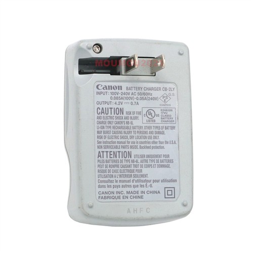 Chargeur de batterie Canon CB-2LY pour S90 S95 S120 D10 D20 D30 SX500 280 NB-6L NB-6LH - Photo 3/9