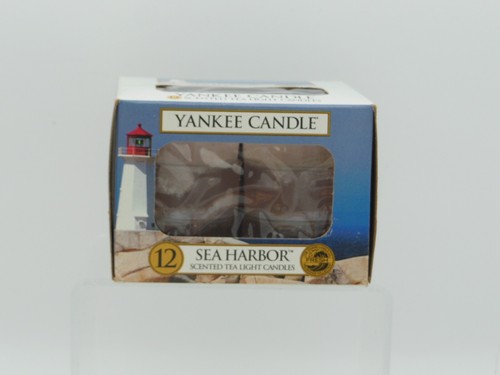 Yankee Candle Box of 12 Scented Tea Lights Candles SEA HARBOR Retired NIB, VTG - Picture 2 of 7