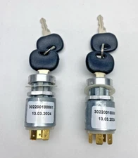 Lot Of 2, 302200180061 Universal Ignition Starter Switch W/2 Keys