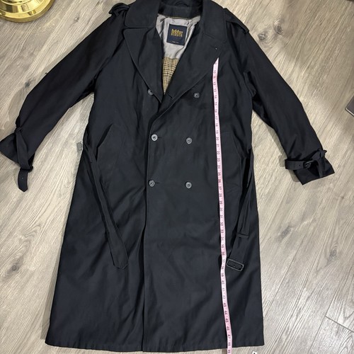 Vtg Newport Harbor Double Breasted Trench Coat Detachable Plaid Lining Mens 38R - Picture 4 of 14