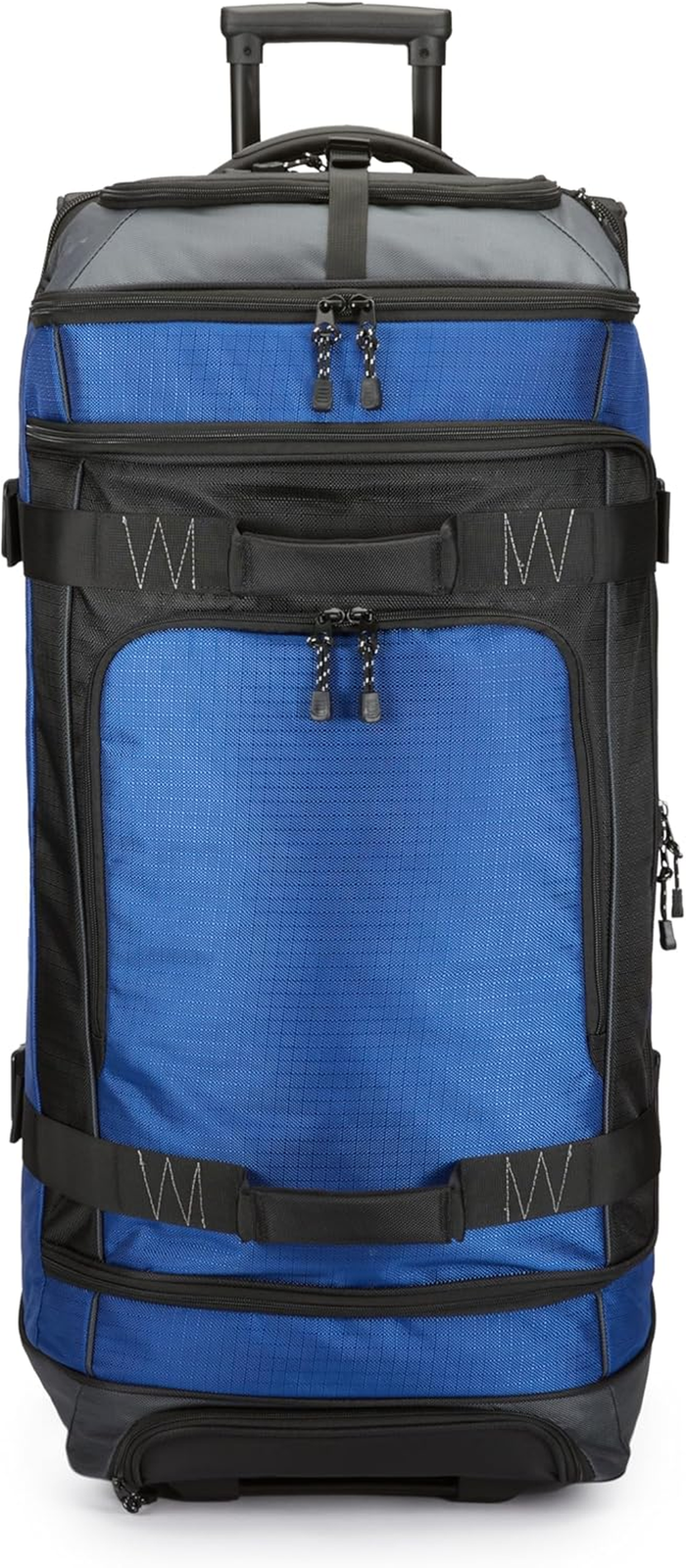 Rolling Duffel Bag with Wheels, Ripstop Luggage for Traveling, Telescoping Handl