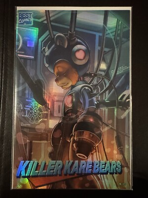 Killer Kare Bears Mega Man Homage Trade Foil Cover 9/10