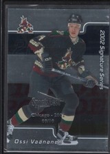 OSSI VAANANEN 2001/02 SIGNATURE SERIES SPORTSFEST EMBOSSED COYOTES SP #09/10