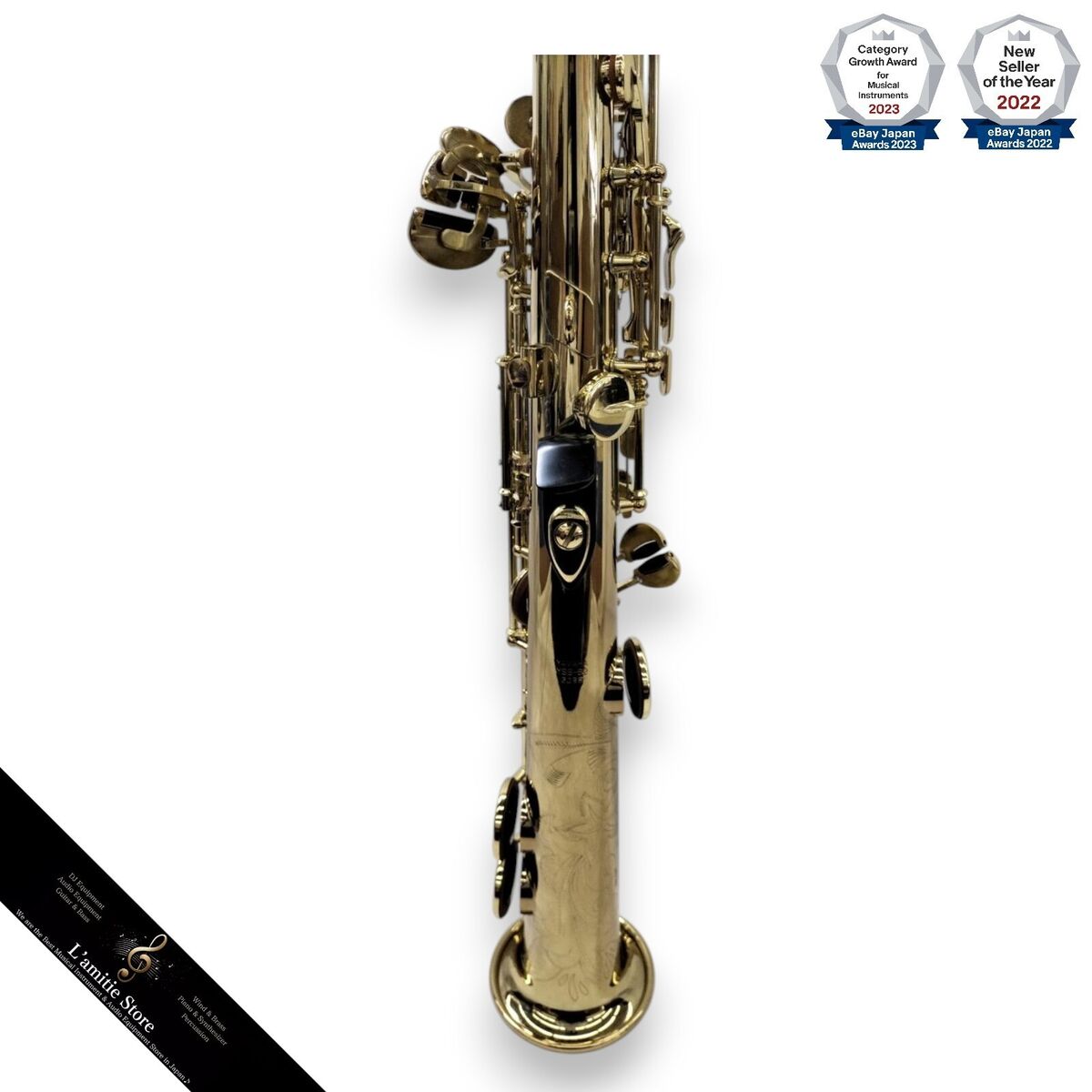 Yamaha YSS-62 Soprano Saxophone Sax Purple Logo Maintained Yamaha YSS-62 Soprano Saxophone Sax Purple Logo Maintained