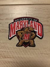 Lot Of 1 Maryland Patch Terrapin College Embroidered Iron On Football