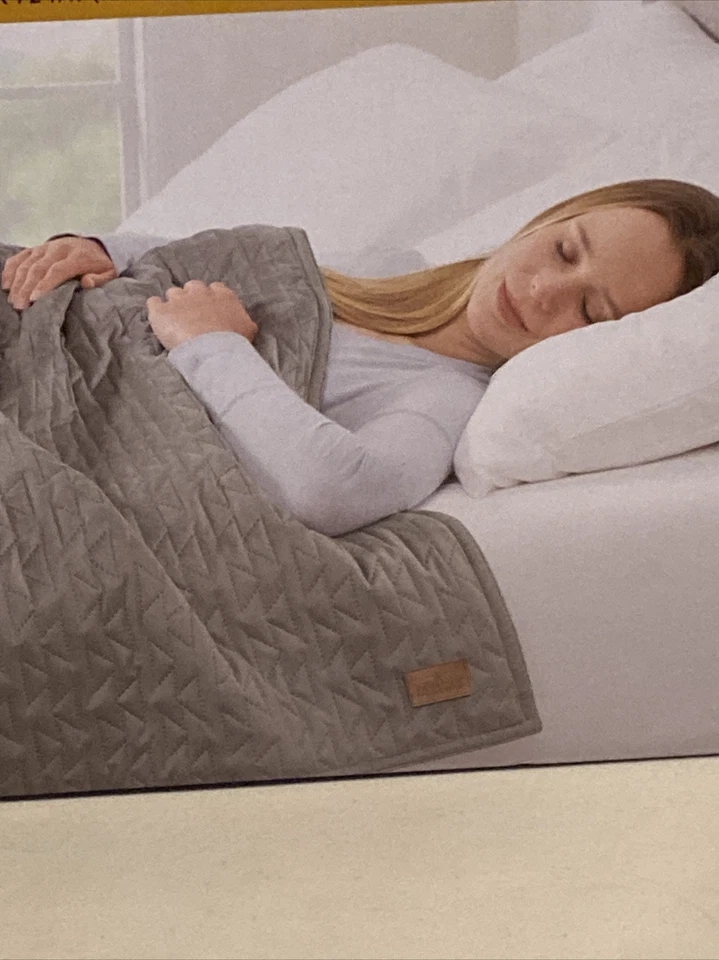Pendleton Weighted Blanket 48”X72” Gray Relax & Promote Better Sleep Ease Stress - Image 4 of 4