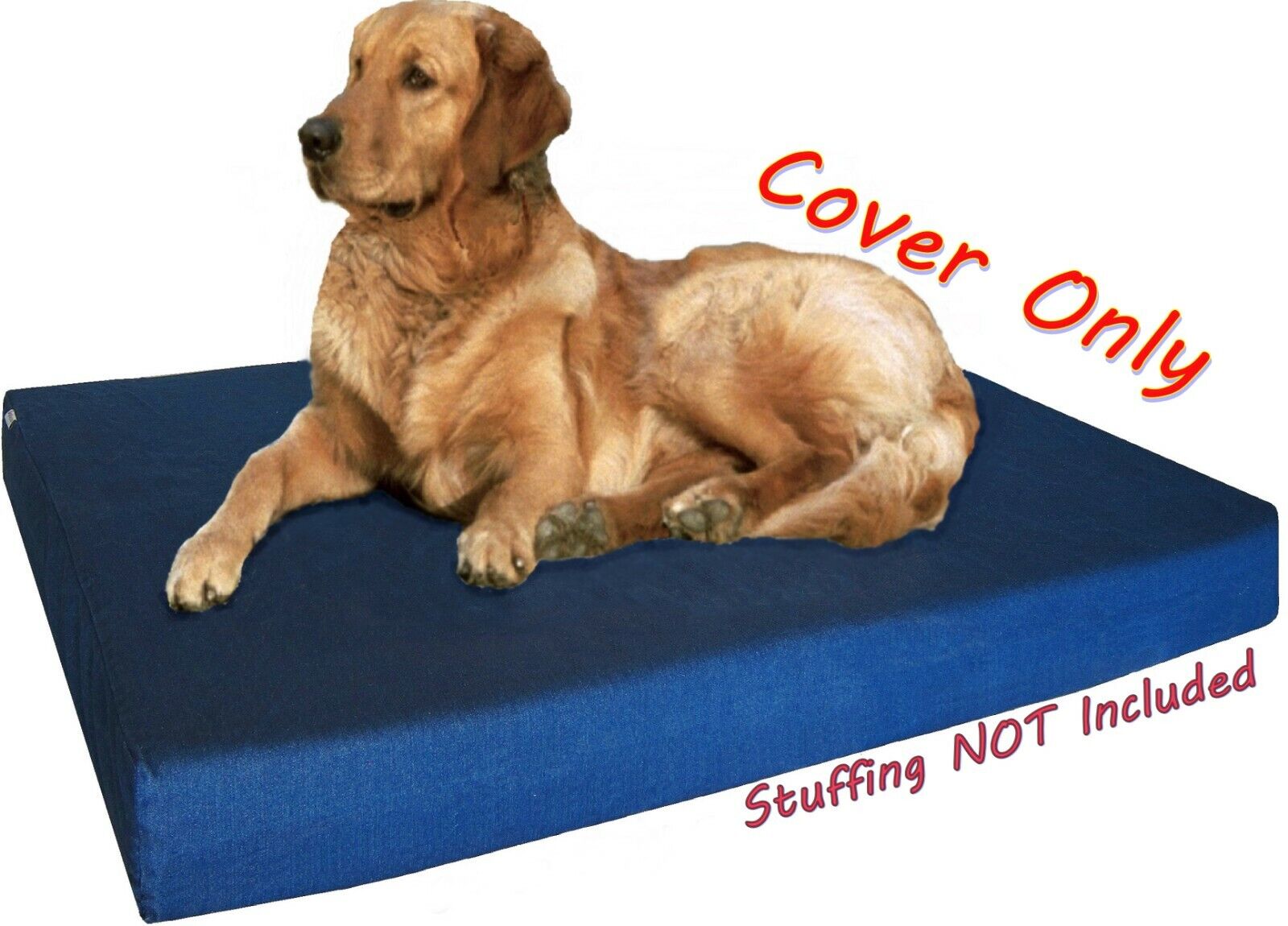 DENIM COVER + INTERNAL WATERPROOF DUVET CASE FOR DOG PET BED PILLOW SMALL LARGE