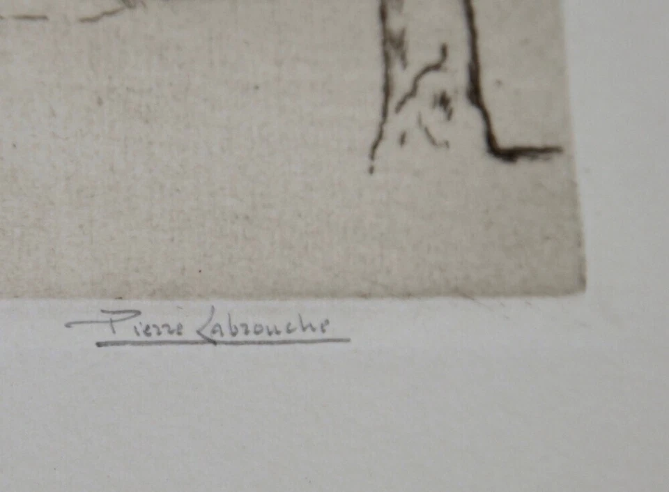 Début XXe Gravure Eau Forte Pierre LABROUCHE Porte Monumentale Gothique 31sur45 - Photo 4/4