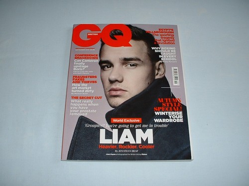 ONE DIRECTION LIAM PAYNE EXCLUSIVE COVER BRITISH GQ Magazine SEPTEMBER 2013 (1D) - Picture 1 of 2