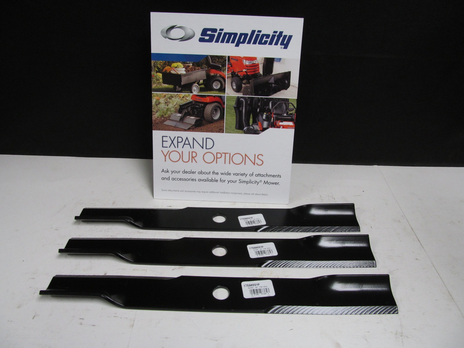 OEM Genuine Simplicity Set of 3 Lawnmower Blades READ THE LISTING