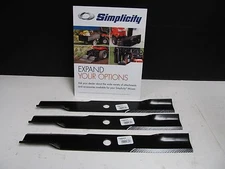 OEM Genuine Simplicity Set of 3 Lawnmower Blades READ THE LISTING 1759055YP