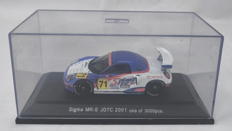 EBBRO 1:43 SIGMA MR-S AZUL JGTC 2001 #71 206 COCHE MODELO FUNDIDO A PRESIÓN Foto 2 de 4