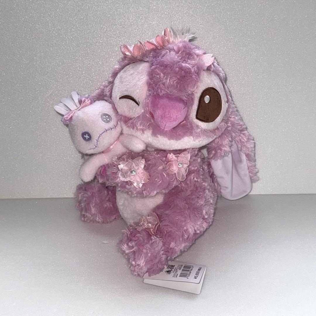 Tokyo Disney Store Stitch & Scrump Plush Toy Pink 2025