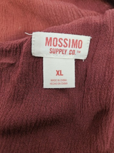 Mossimo Rust Ruffle One Shoulder Blouson Dress Size XL Women's D54 - Picture 7 of 8