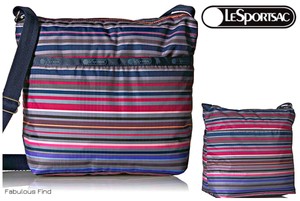 Crossbody Kleurrijke Barre Cleo Stripe handtas Gratis Small Nwt D997 Ship Lesportsac dq6wF8Rtxw
