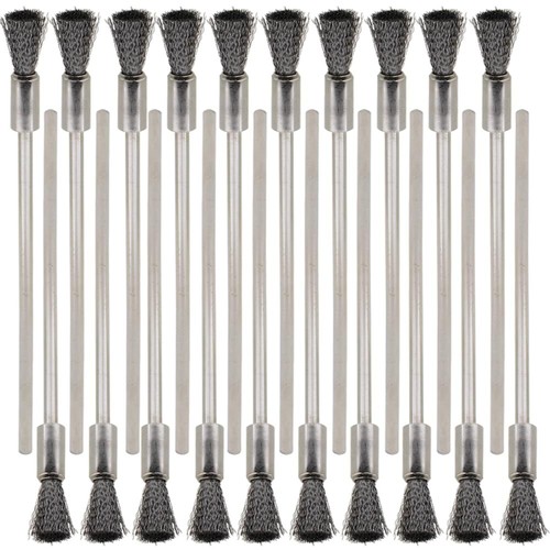 20PCS Wire Brushes with Extended Handle - Metal Rust Removal Polishing Cleani...