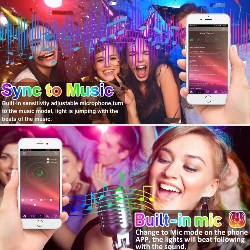 5M-30M RGB LED Streifen Stripe Smart Home APP dimmbar 5050 Lichtband Lichtleiste - Bild 4 von 4