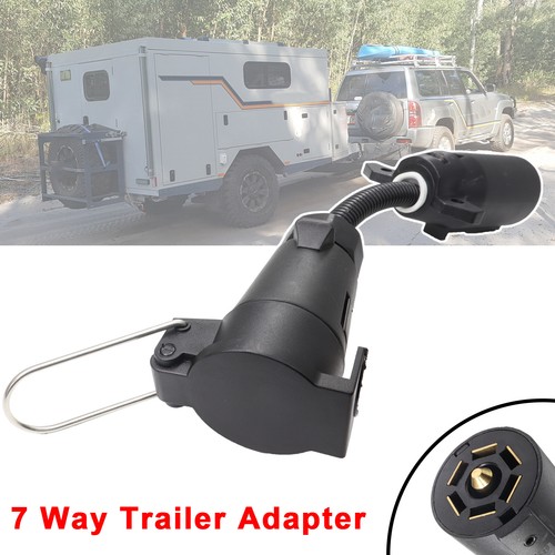 7 Pin Round to 7Way Blade Trailer Adaptor US Type for Most Trailers RV Universal - Picture 9 of 9