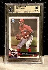 JUAN SOTO 2018 BOWMAN Prospects Chrome #BCP52 BGS 10 Pristine RC Rookie