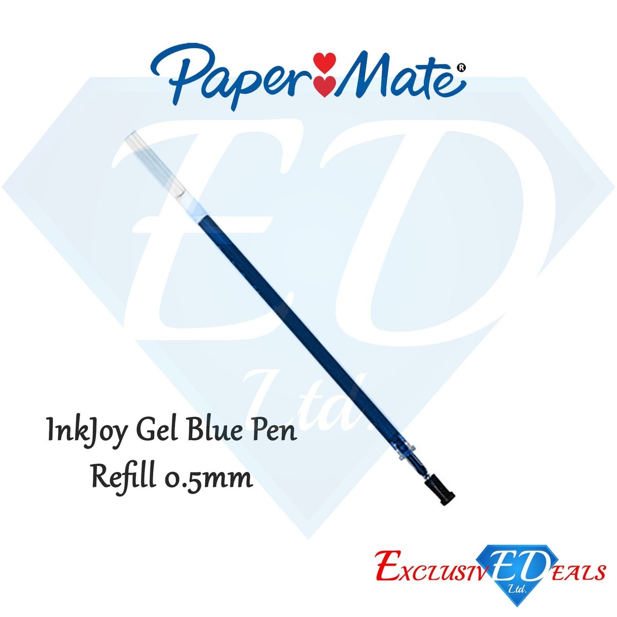 Papermate Ink Joy Gel Pen Blue Refill Needlepoint Nib