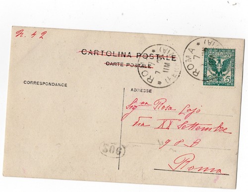 CARTOLINA FOTOGRAFICA IL RE E REGINA POSA 1° PIETRA OSPEDALE ANCONA VG 1906 - Picture 2 of 2