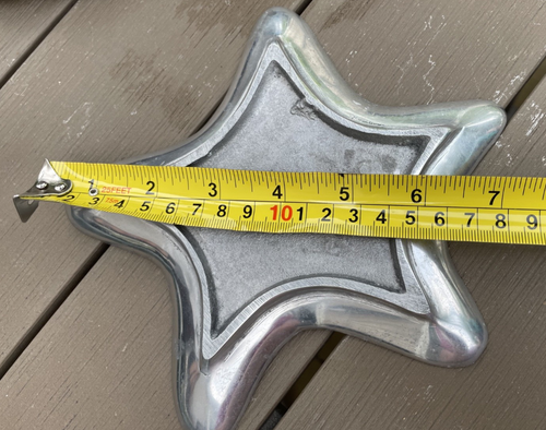 7 in Starfish Metal Jewelry Trinket Dish Beach Seashell Sea Star Indoor Outdoor - Picture 8 of 10