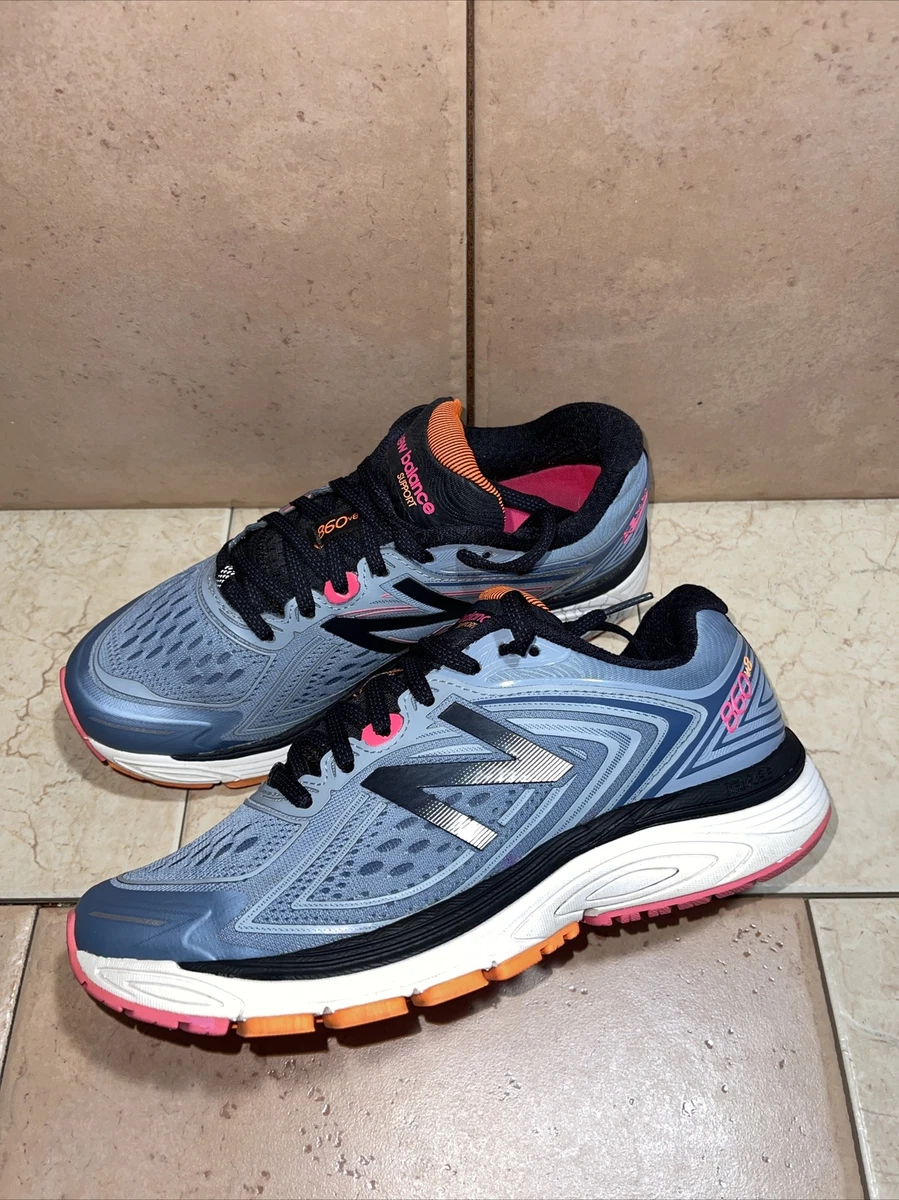 New Balance Women s 860 v8 Running Shoe Style W860GP8 Blue Silver