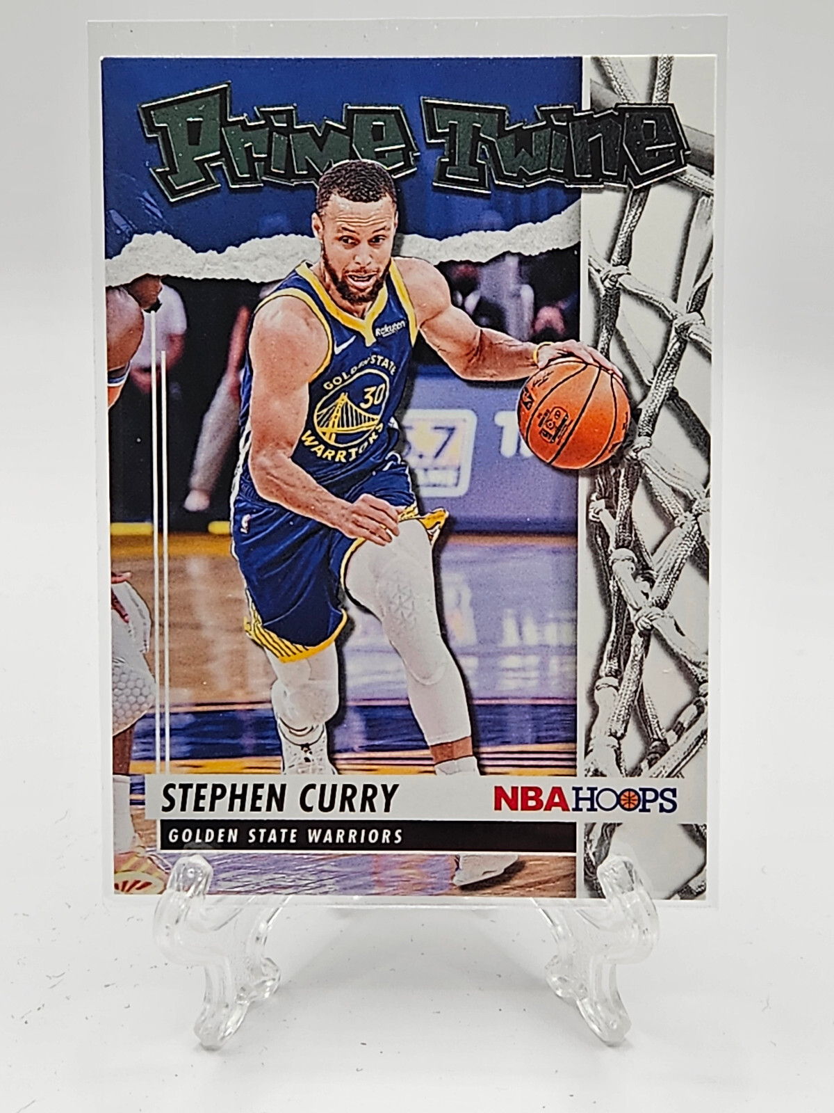 Stephen Curry - 2021-22 NBA Hoops Prime Twine Insert Card