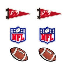 NFL Tampa Bay Buccaneers Football Team For Crocs Shoe Charms Jibbitz - 6 pieces