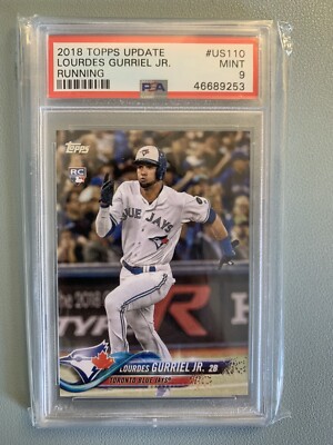 Lourdes Gurriel Jr - 2018 Topps Update Rookie Card # US110 - Blue Jays - PSA 9