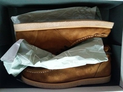 Herren stiefeletten von Lynn77, neu im Karton, Leder, hellbraun, Grösse 41