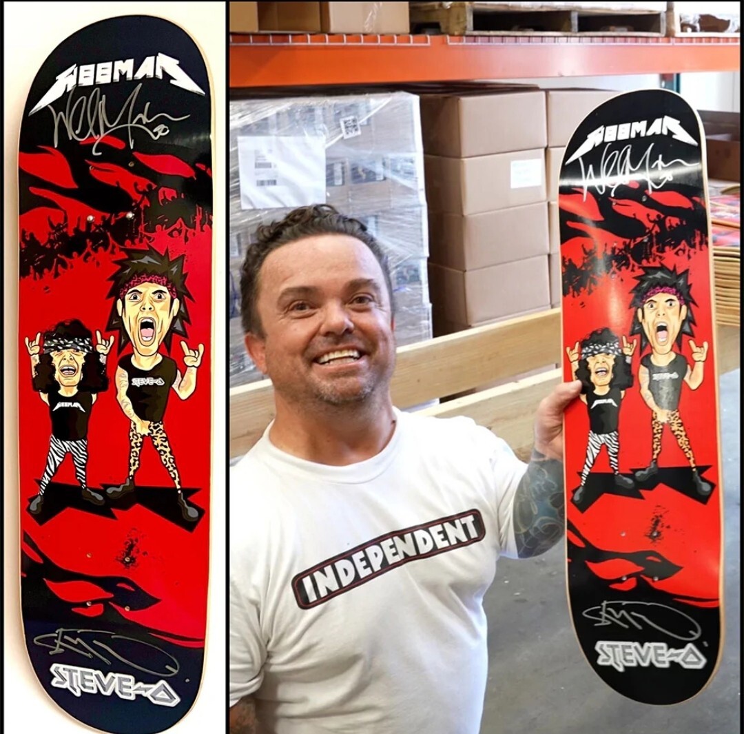 Steve-O & Wee Man Signed Deck | Heavy Metal 80s Hair Jackass Steve-O & Wee Man Signed Deck | Heavy Metal 80s Hair Jackass